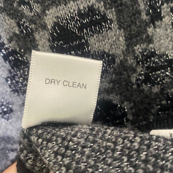 Pendleton Plus Cardigan Jacket Womens 1X Black Marino Lambs Wool Full-Zip - Picture 4 of 16